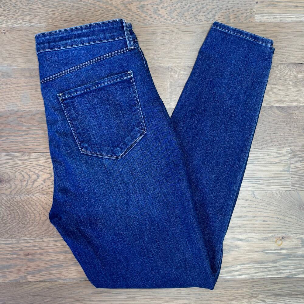 L’agence Monique Ultra High Rise Skinny Jeans Dark Rinse USA Womens Size 29 - Picture 9 of 9